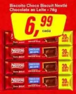 Rede Supermarket Biscoito Choco Biscuit Nestlé Chocolate ao Leite oferta
