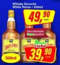 Rede Supermarket Whisky escocês white horse oferta