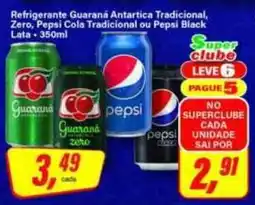 Rede Supermarket Refrigerante Guaraná Antartica Tradicional, Zero, Pepsi Cola Tradicional ou Pepsi Black Lata oferta