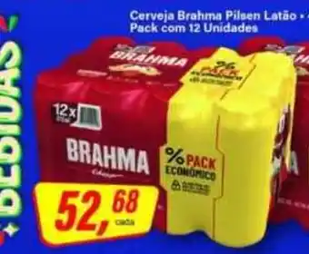 Rede Supermarket Cerveja brahma pilsen latão oferta