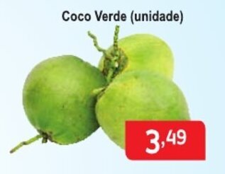 Calvo Atacadista Coco verde unidade oferta