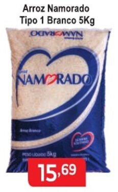 Calvo Atacadista Arroz Namorado Tipo 1 Branco 5kg oferta