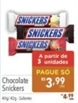 Gigante Atacadista Chocolate snickers oferta