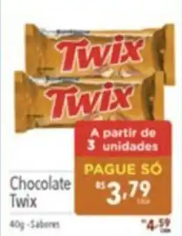 Gigante Atacadista Chocolate twix oferta