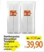 Atacadão Pacote - hamburgeira descartavel totalplast oferta