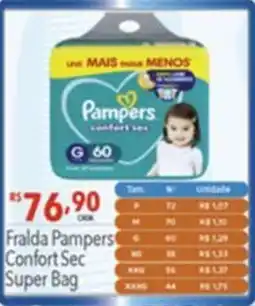 Gigante Atacadista Fralda Pampers Confort Sec Super Bag oferta