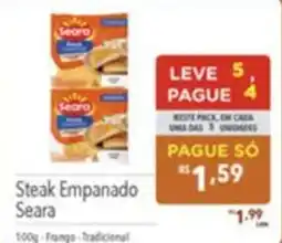 Gigante Atacadista Steak Empanado Seara oferta