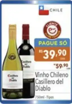 Gigante Atacadista Vinho chileno casillero del diablo oferta