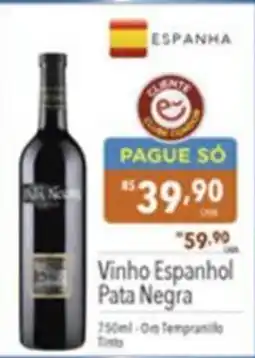 Gigante Atacadista Vinho Espanhol Pata Negra oferta