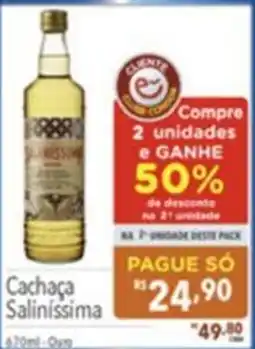 Gigante Atacadista Cachaça Saliníssima oferta