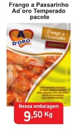 Calvo Atacadista Frango a Passarinho Ad'Oro Temperado pacote 1kg oferta