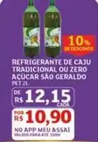 Assaí Atacadista Tradicional - refrigerante de caju tradicional ou zero açúcar são geraldo oferta