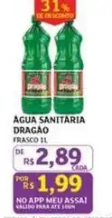 Assaí Atacadista Dragão - agua sanitaria oferta