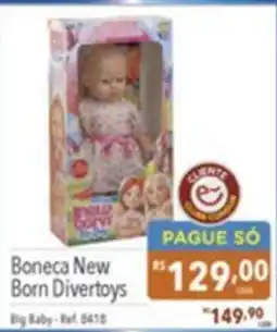 Gigante Atacadista Boneca New Born Divertoy oferta