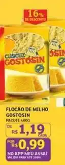 Assaí Atacadista Gostosinha - flocão de milho oferta