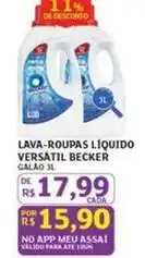 Assaí Atacadista Becker - lava-roupas liquido versatil oferta