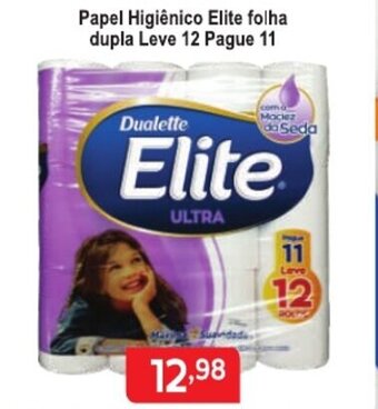 Papel Higiénico Elite Folha dupla Leve 12 Pague 11