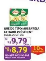 Assaí Atacadista President - queijo tipo mussarela oferta