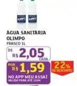 Assaí Atacadista Olimpo - agua sanitaria oferta