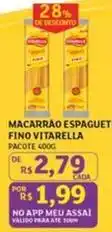 Assaí Atacadista Vitarella - macarrão espaguet fino oferta