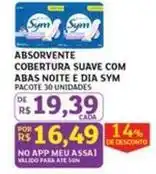 Assaí Atacadista Sym - absorvente cobertura suave com abas e dia oferta