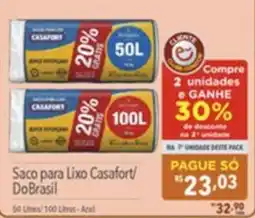 Gigante Atacadista Saco para lixo casafort/ dobrazil oferta