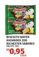 Assaí Atacadista Richester - biscoito wafer animados zoo oferta