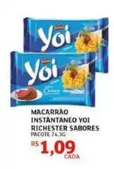 Assaí Atacadista Richester - macarrão instantaneo sabores oferta