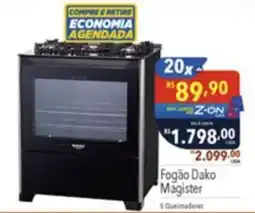 Gigante Atacadista Fogão Dako Magister oferta