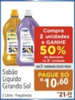 Gigante Atacadista Sabão Líquido Girando Sol oferta