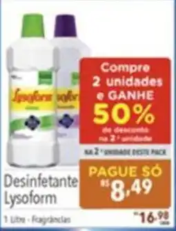 Gigante Atacadista Desinfetante Lysoform oferta