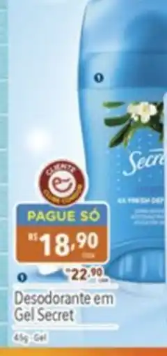 Gigante Atacadista Desodorante em gel secret oferta