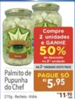 Gigante Atacadista Palmito de Pupunha do Chef oferta