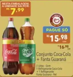 Gigante Atacadista Conjunto Coca-Cola + Fanta Guaraná oferta