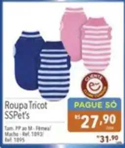 Gigante Atacadista Roupa Tricot SSPet's oferta