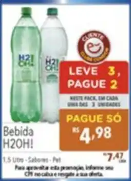 Gigante Atacadista Bebida h2oh! oferta