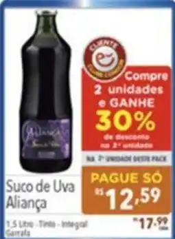 Gigante Atacadista Suco de Uva Aliança oferta