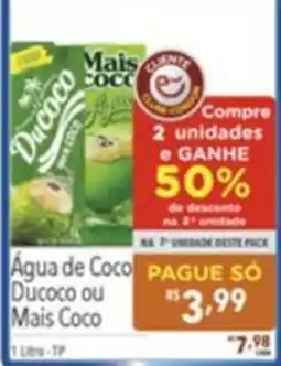 Gigante Atacadista Água de Coco Ducoco ou Mais Coco oferta