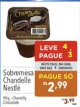 Gigante Atacadista Sobremesa Chandelle Nestlé oferta