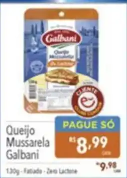 Gigante Atacadista Queijo Mussarela Galbani oferta