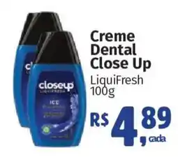 Supermercados Mateus Creme Dental Close Up LiquiFresh oferta