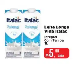 Supermercados Mateus Leite longa vida italac integral oferta