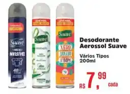 Supermercados Mateus Desodorante Aerossol Suave Vários Tipos oferta