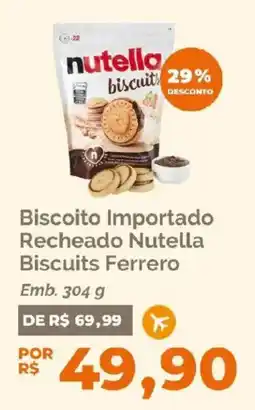 Oba Hortifruti Biscoito importado recheado nutella biscuits ferrero oferta