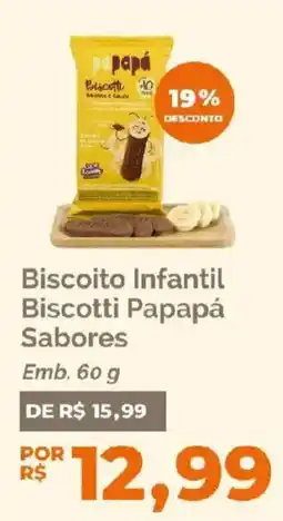 Oba Hortifruti Biscoito infantil biscotti papapá sabores oferta