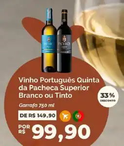 Oba Hortifruti Vinho Português Quinta da Pacheca Superior Branco ou Tinto oferta