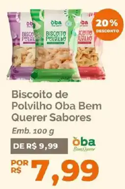 Oba Hortifruti Biscoito de Polvilho Oba Bem Querer Sabores oferta