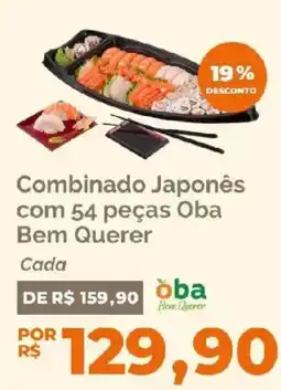 Oba Hortifruti Combinado Japonês com 54 peças Oba Bem Querer oferta