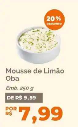 Oba Hortifruti Mousse de Limão Oba oferta