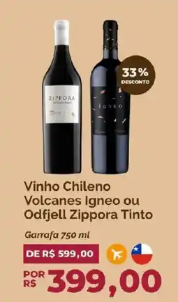 Oba Hortifruti Vinho Chileno Volcanes Igneo ou Odfjell Zippora Tinto oferta